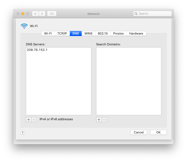 Using WaveG's DNS server directly